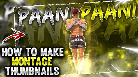 how to make free fire beat sync montage thumbnail | free fire thumbnail tutorial