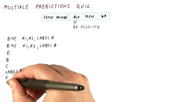 Multiple Predictions Quiz - Georgia Tech - HPCA: Part 1