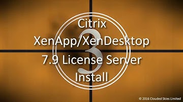 Citrix XenApp/XenDesktop 7.9 License Server Install