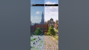 Which shaders Bliss Shaders or Complementary Shaders Unbound? #minecraft #shaders #shorts #gaming