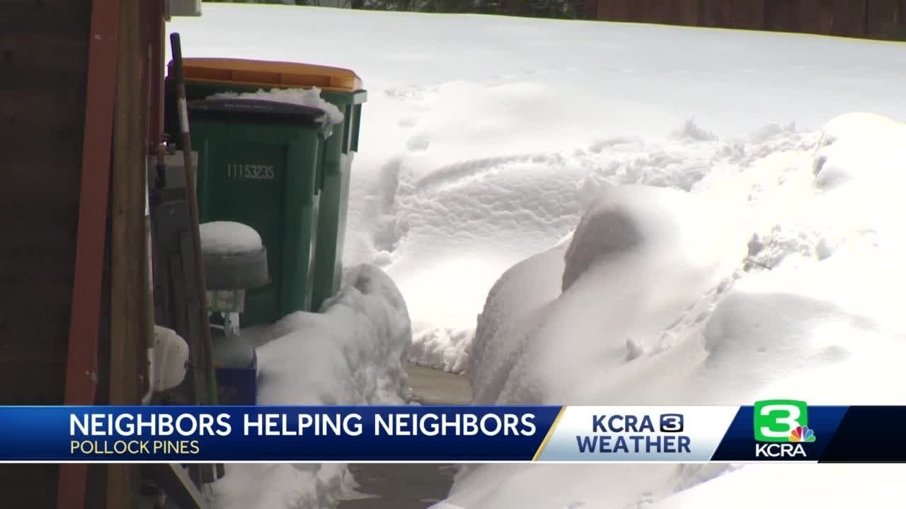 Neighbors help neighbors during snowstorms in Pollock Pines YouTube