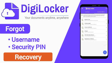 How to reset digilocker username and password 2024 | Digilocker Security PIN forgot | Reset Password