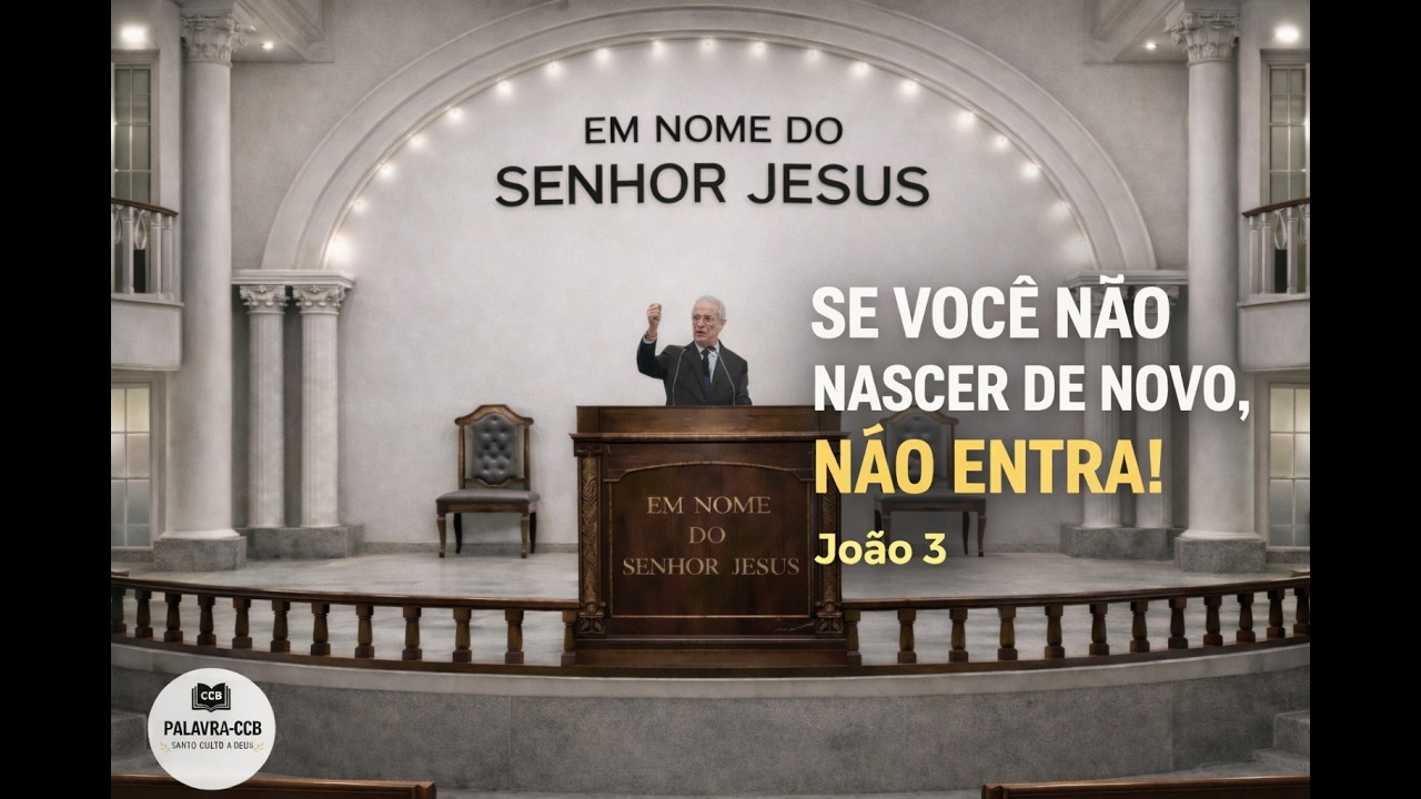 NASCER DE NOVO É A CHAVE DA VIDA ETERNA / João 3