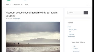 WordPress Sidebar Menu Items Plugin Demo