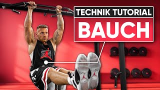 BAUCH RICHTIG TRAINIEREN - Alle Übungen für Bauch und CORE erklärt (Technik Tutorial)