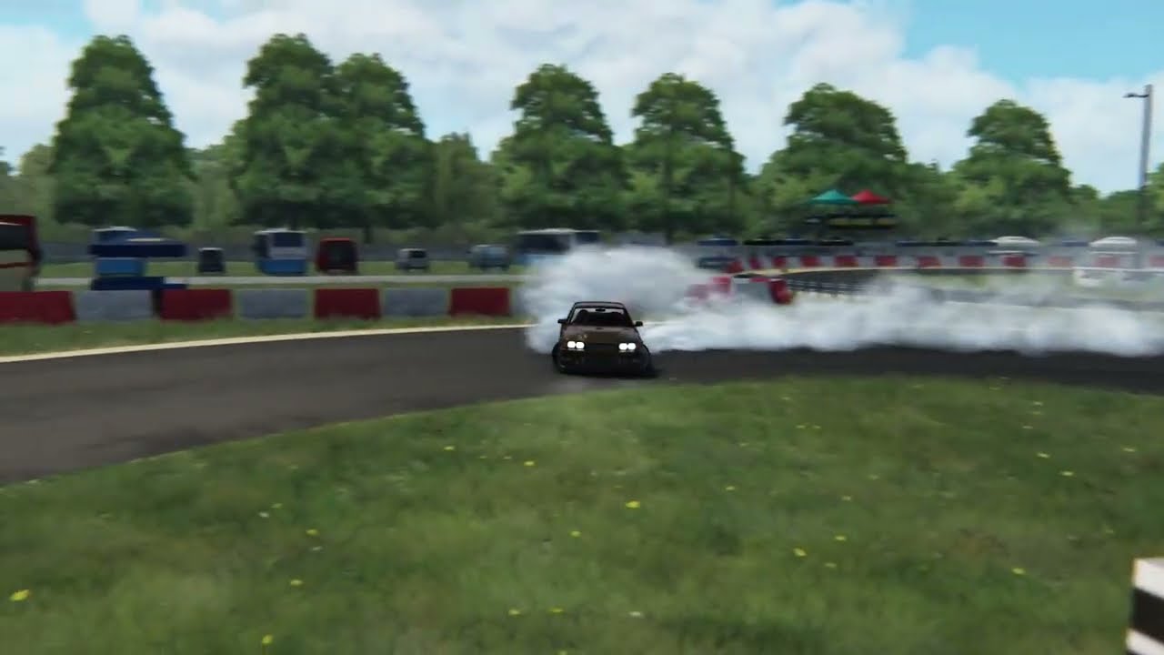 12 year old drifting adam lz chaser at klutch kickers track on Assetto