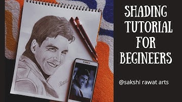 How to do shading for beginners.#video 2. Akshay kumar portrait by sakshi rawat.../#sakshirawatarts