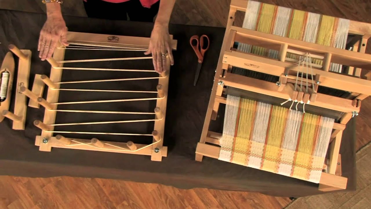 Weaving On The Schacht Table Loom Youtube