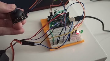 Arduino - joystick control of servo motors and LEDs