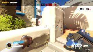 Doomfist E(ground slam) gets spilt by wall & does nothing