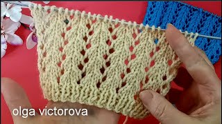 АЖУРНЫЕ ДОРОЖКИ СПИЦАМИ 991 Вязание Узоры спицами Knitting