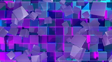 Abstract Square Cube Animated Motion BACKGROUND LOOPS 4K