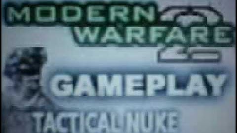 MW2 Chopper Gunner and Tactical Nuke With a no-scope to finish it off. WASTELAND