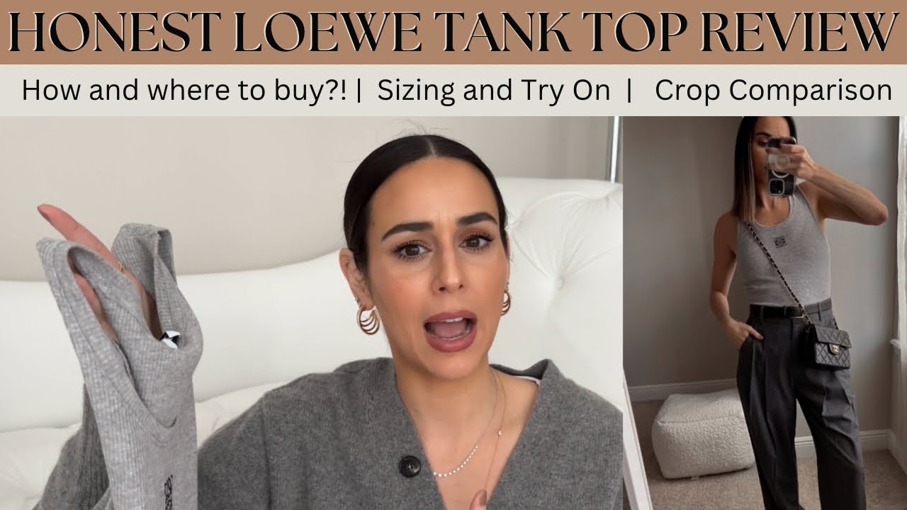 BRUTALLY HONEST LOEWE TANK TOP REVIEW | IS IT WORTH THE HYPE?! | SIZING ...