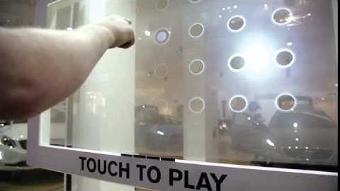 Volvo Pop Up Shop Interactive Retail Window Game - Pro-Display Interactive Screen