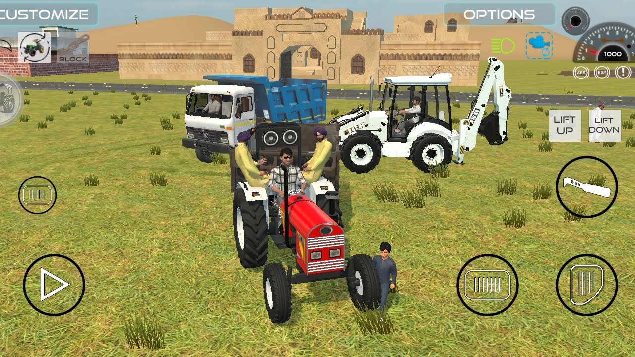 🔴Drive JCB and Uploading 🪨🏗Stone From Dumper🌋 Truck in Game #truck #jcb #tractor #dumper #games 0147