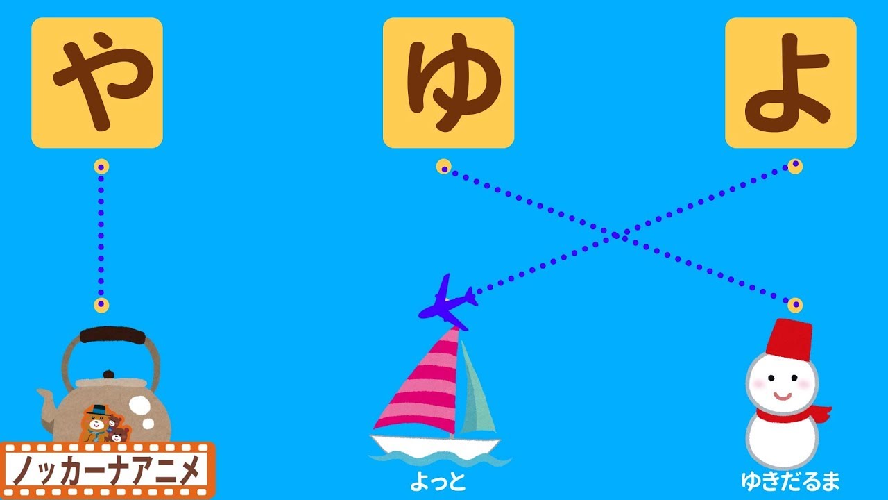 ひらがな やゆよ たのしく勉強しよう 子供向け知育アニメ Learn Hiragana And Japanese Youtube