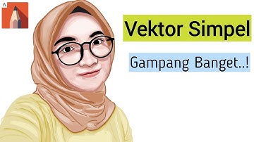 Speed Art | Cara Membuat Vector Simple Di Autodesk SketchBook