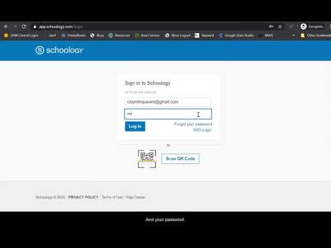 Parent Schoology Login Instructions