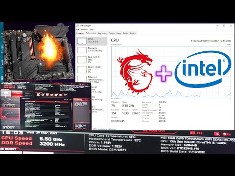 i5 13600K MSI Z690 Overclock 5600mhz