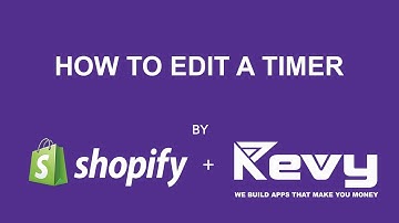 Revy Countdown Timer - How to Edit a Timer