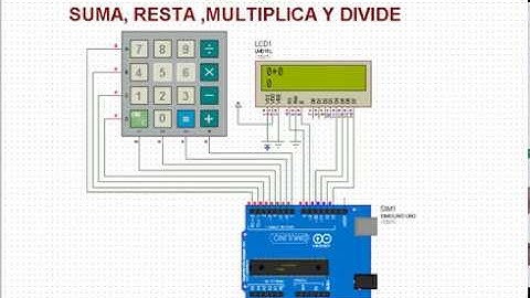ARDUINO CALCULADORA BASICA//4 FUNCIONES//SUMA, RESTA, MULTIPLICA Y DIVIDE