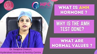 Anti-Mullerian Hormone - AMH Test || What Are The Normal values? || Dr Swapna Chekuri ||  Ferty Care Resimi