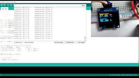 ESP32 - Read DHT-11 Sensor on OLED Display (DEMO)