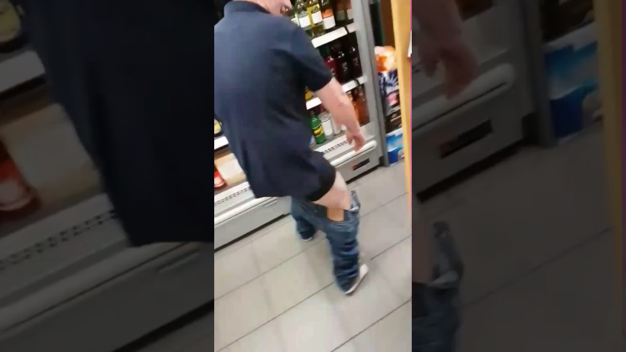 Drunk guy in shop - YouTube
