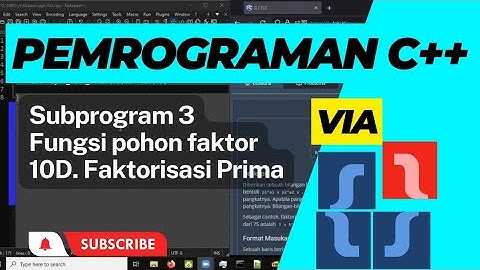 Latihan Pemrograman Dasar C++ dengan Soal TLX Basic 10D Faktorisasi Prima Matematikawan Kampung