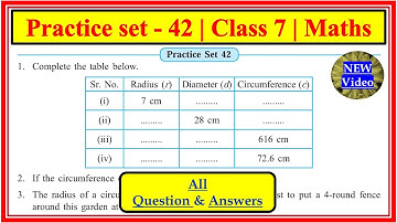 Practice Set 42 class 7 Maths | Chapter 11 Circle | Maharashtra state board