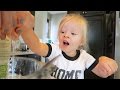 TODDLER LEARNING TO COOK!