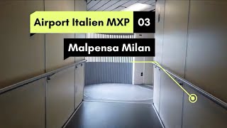 Italian Airport Milan MXP 4K (Airport Guide,Tips,Help, Walking)