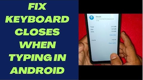 FIX KEYBOARD CLOSES WHEN TYPING IN ANDROID MOBILE II KEYBOARD NOT WORKING II