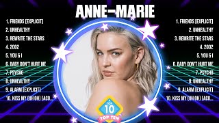 Anne-Marie Greatest Hits 2024 - Pop Music Mix - Top 10 Hits Of All Time