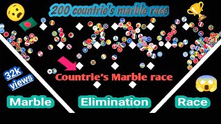 200 Countrie's Marble Race Elimination🇧🇩🇮🇳🇧🇷🇧🇭 - Marble Race - Marble Race Countrie's