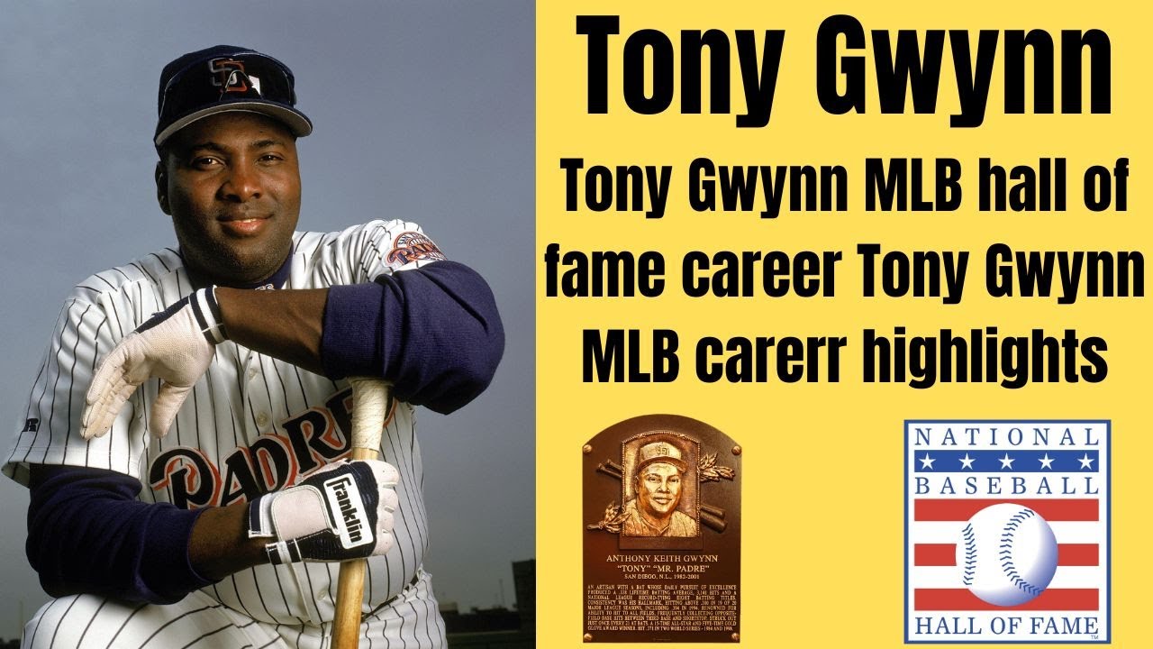 Tony Gwynn MLB hall of fame career Tony Gwynn MLB career highlights YouTube