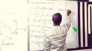 Proof of root mean square velocity of gas molecules & idea gas equation