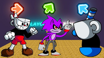 FNF Character Test | Gameplay VS Playground | Cuphead vs Mugman | Sonic | Knuckles | FNF Mods