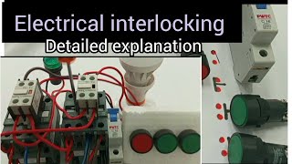 How to interlock two contactors | Complete wiring with detailed explanation| Contactor Interlocking