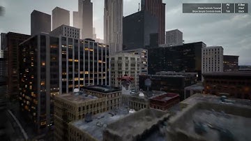 Unreal Engine Superman Matrix demo