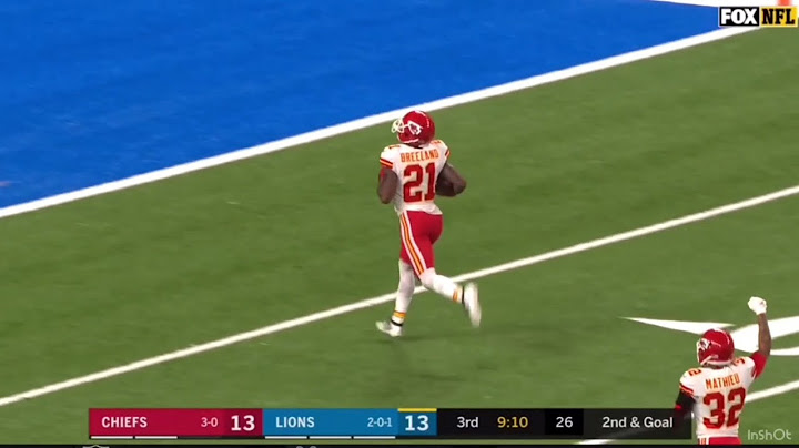 Chiefs 100 Yard Fumble Recovery Touchdown VS Lions