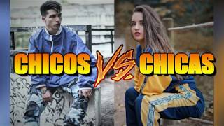 CHICAS VS CHICOS | CUTTING SHAPES - SHUFFLE DANCE | THE BEST RECOPILATION