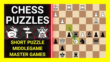 Chess Puzzles to Practice. Themes: Short puzzle, Middlegame, Master games. Learn Chess