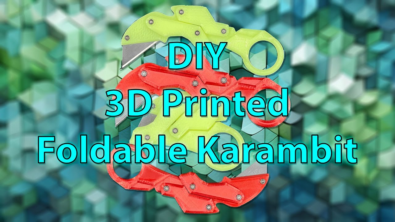 DIY: 3D Printed Foldable Karambit - YouTube