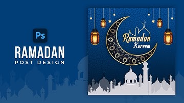 Ramadan Mubarak Social Media Post Design in Photoshop | Instagram Post Design Tutorial