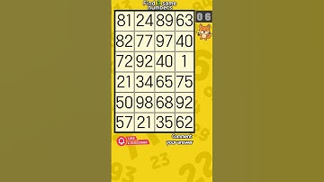 Hide & Seek Numbers 👀 Find the Same Numbers 1007 #brainteaser