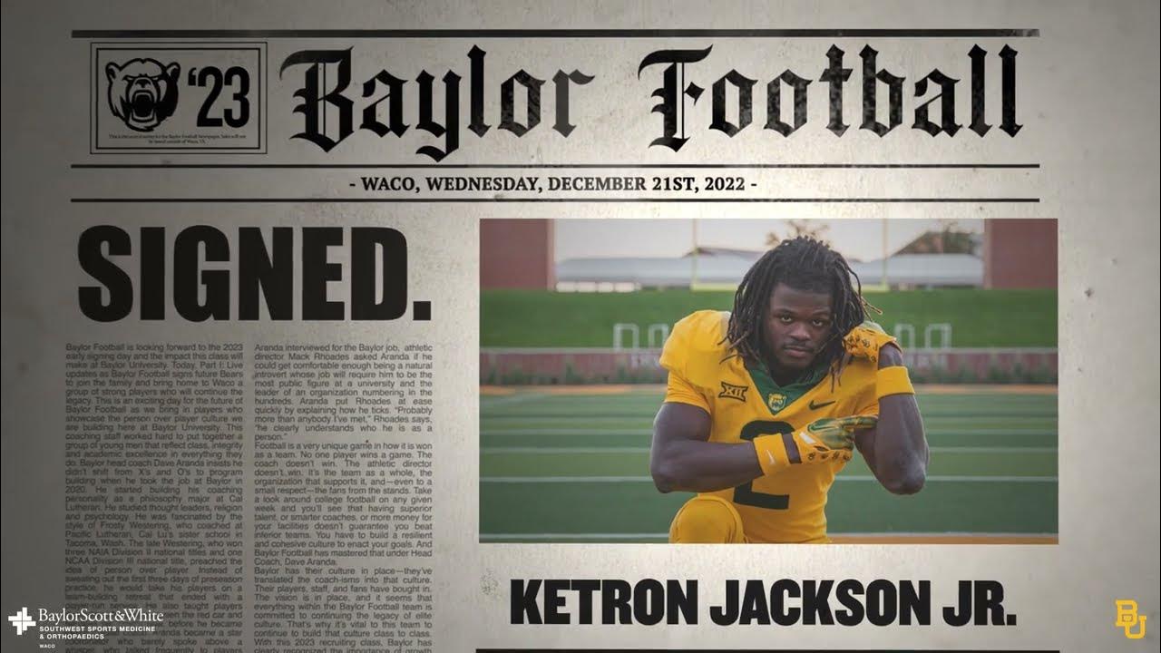 Baylor Football Ketron Jackson Jr. Highlights YouTube