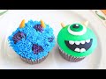 Monsters inc mike and sully cupcakes