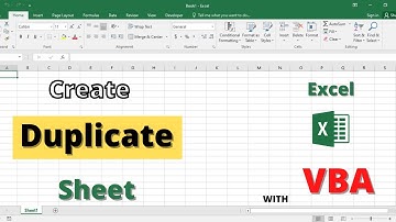 Create Duplicate Sheet in Excel with VBA Code | Sheet Duplicate in Excel | Excel VBA Trick | Excel
